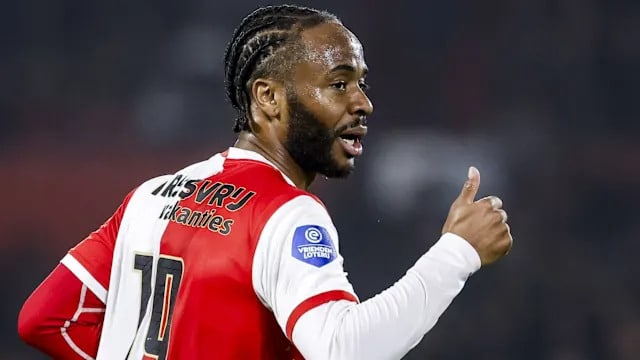Feyenoord Raheem Sterling criticized after first appearance