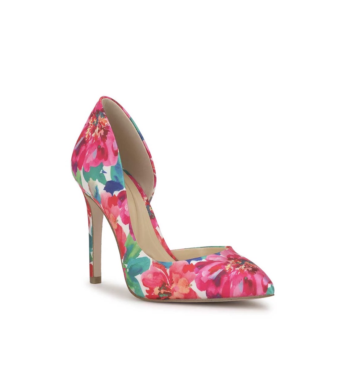 Jessica Simpson Prizma floral D’Orsay spring pump — Top Jessica Simpson heels