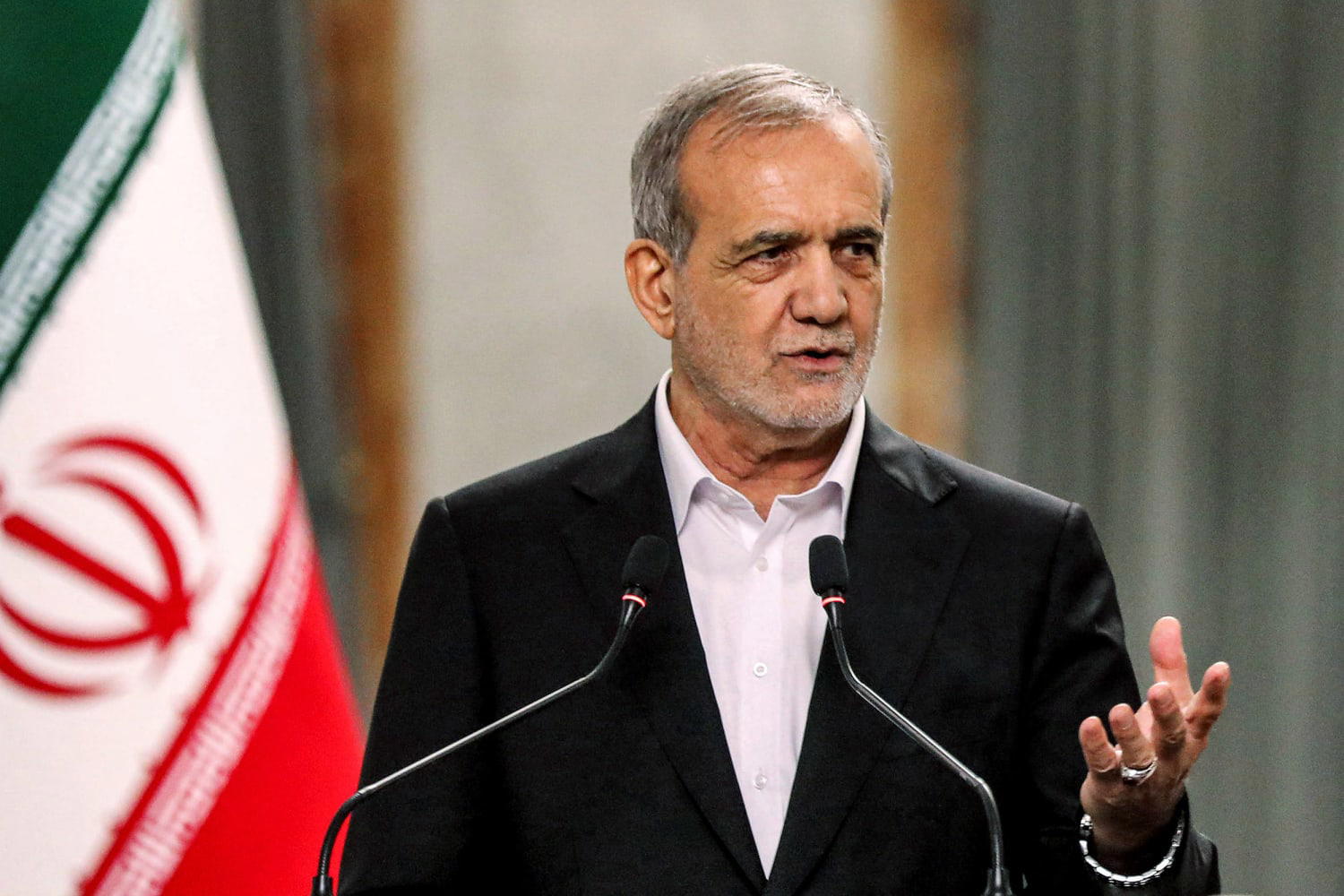 Iranian president demands guarantees, reparations to end war