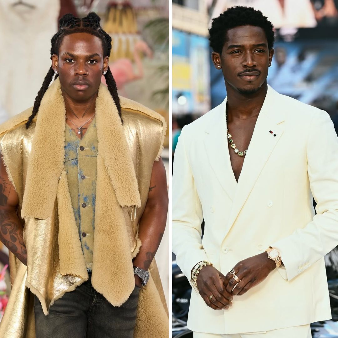 Rema and British-Nigerian actor Damson Idris, both nominated for the 2026 Most Handsome Man Alive title by Netizens' Choice Magazine.