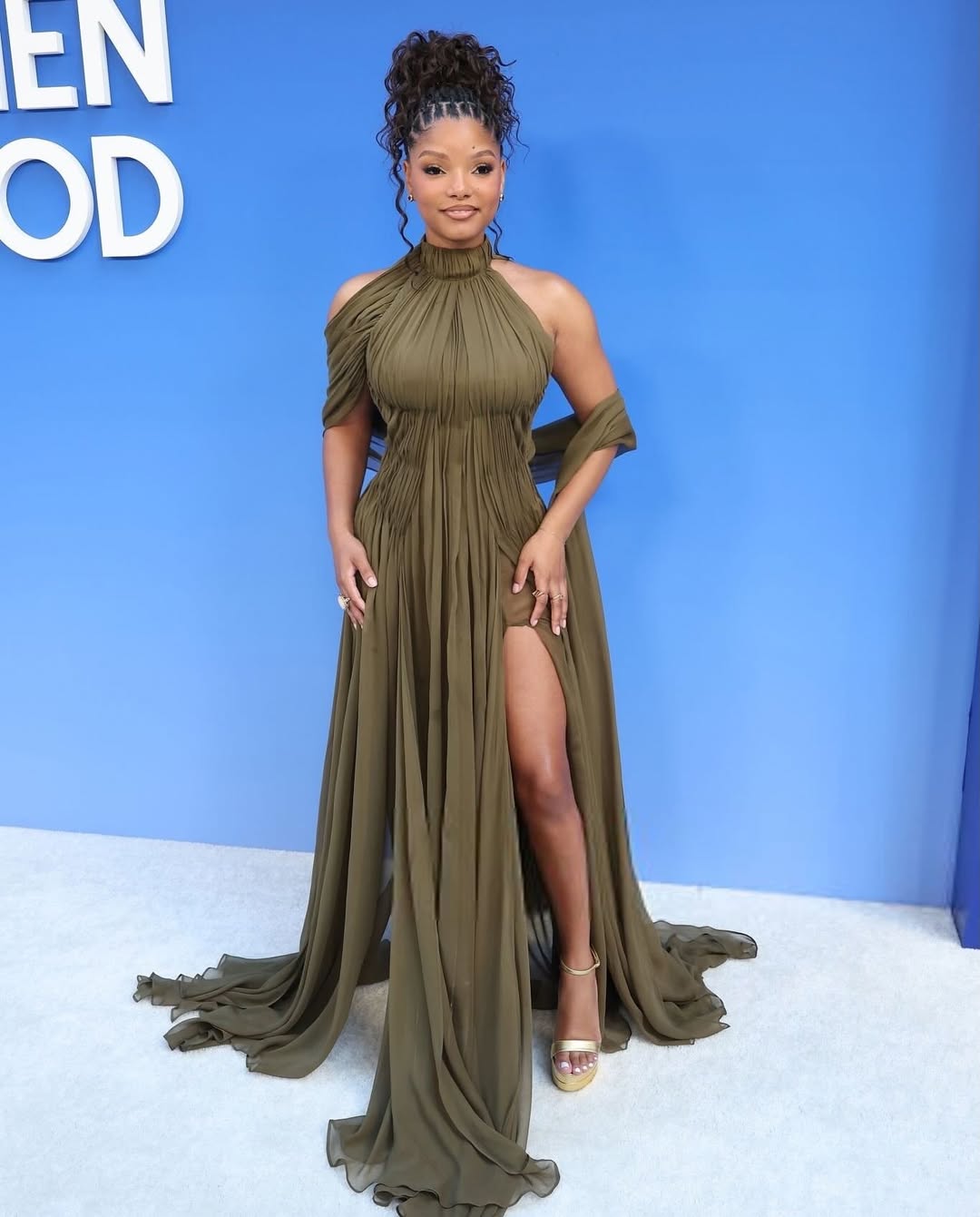 Halle Bailey attending the Essence Black Women in Hollywood celebration.