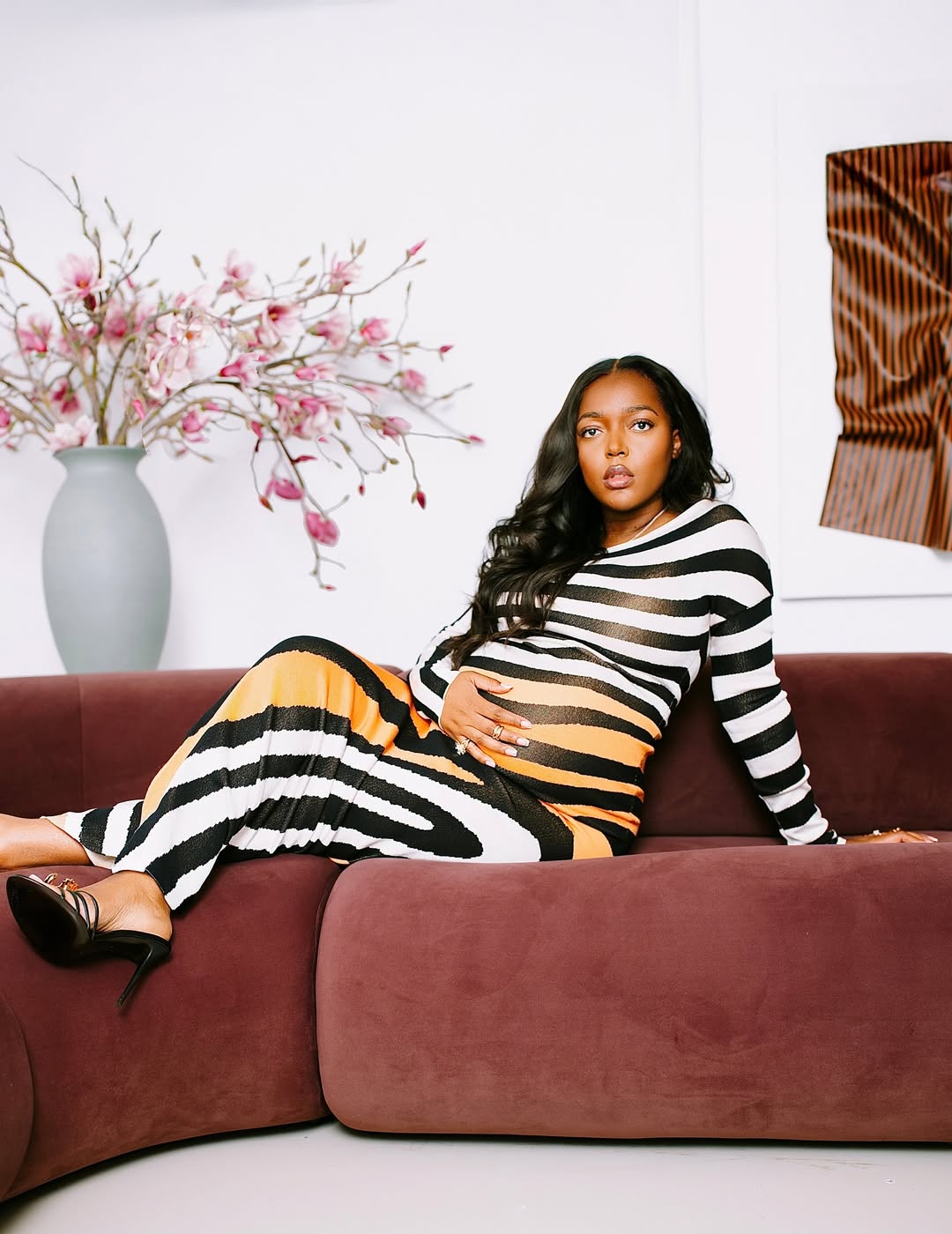 Anifa Mvuemba, founder of Hanifa, pregnant with her second child in late 2025