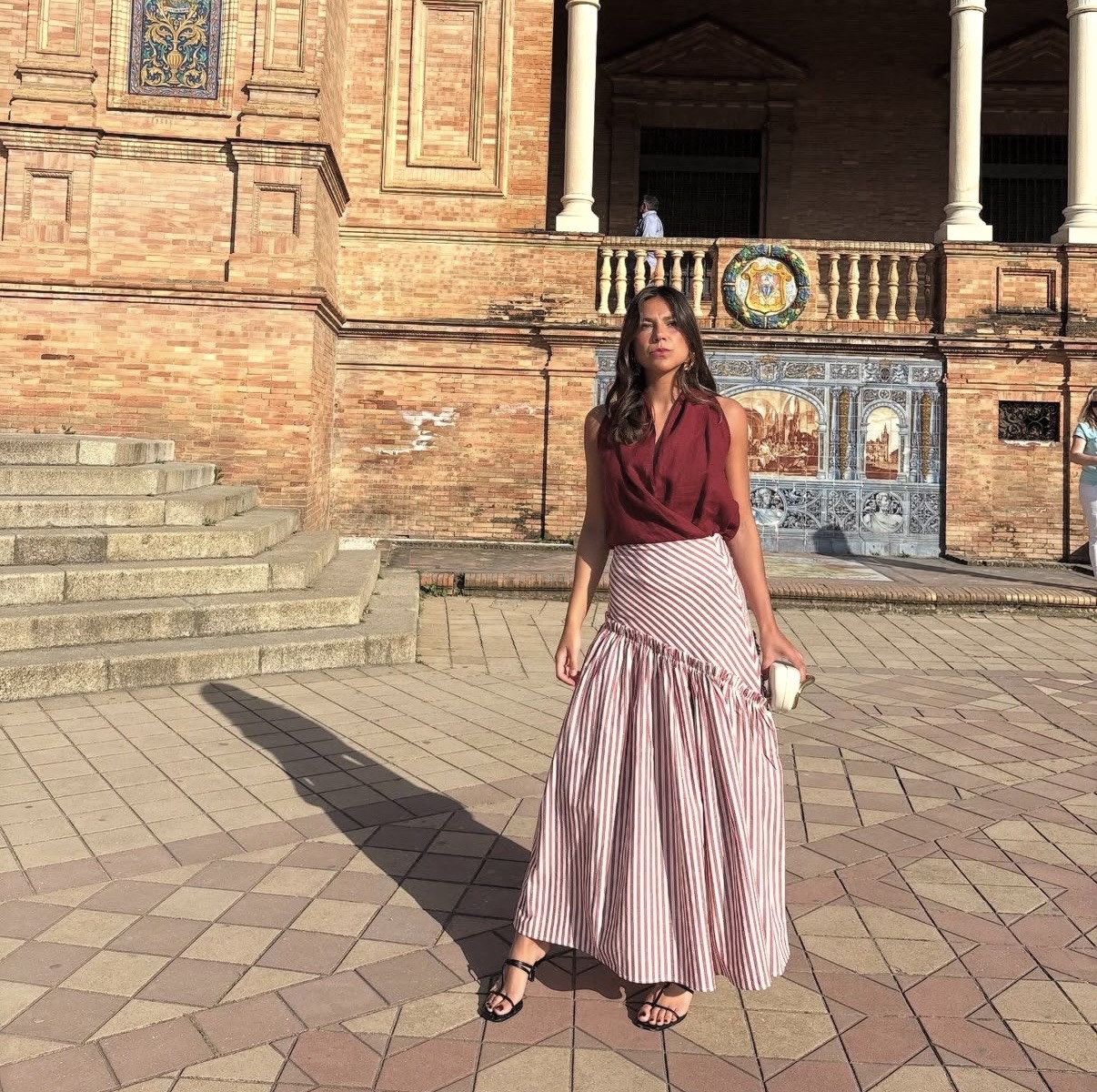 A-line maxi skirt styling tips