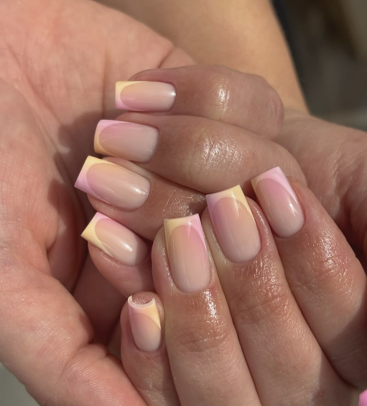 Ombré French manicure designs