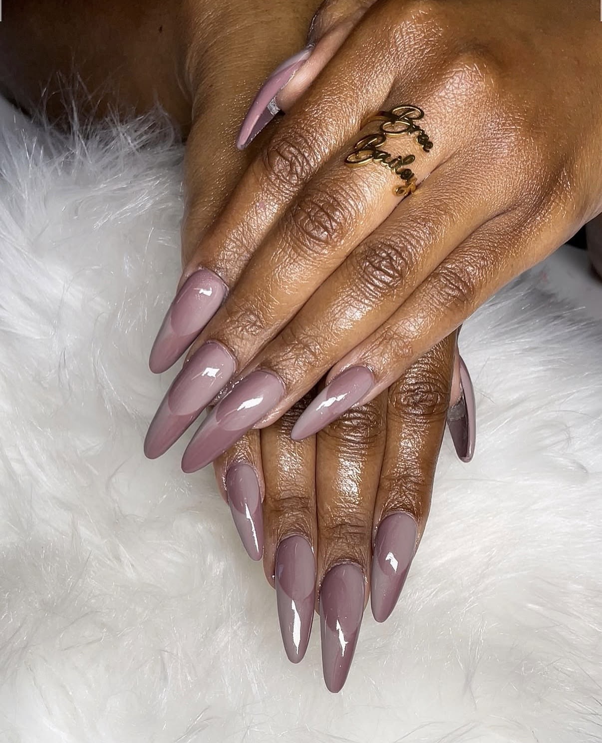 Ombré French manicure designs