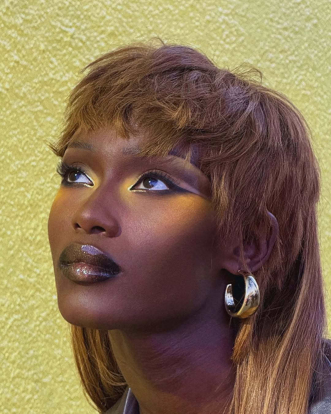 black woman in grunge makeup look