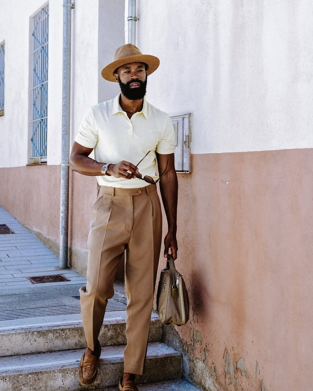 modern gentleman in tailored trouser