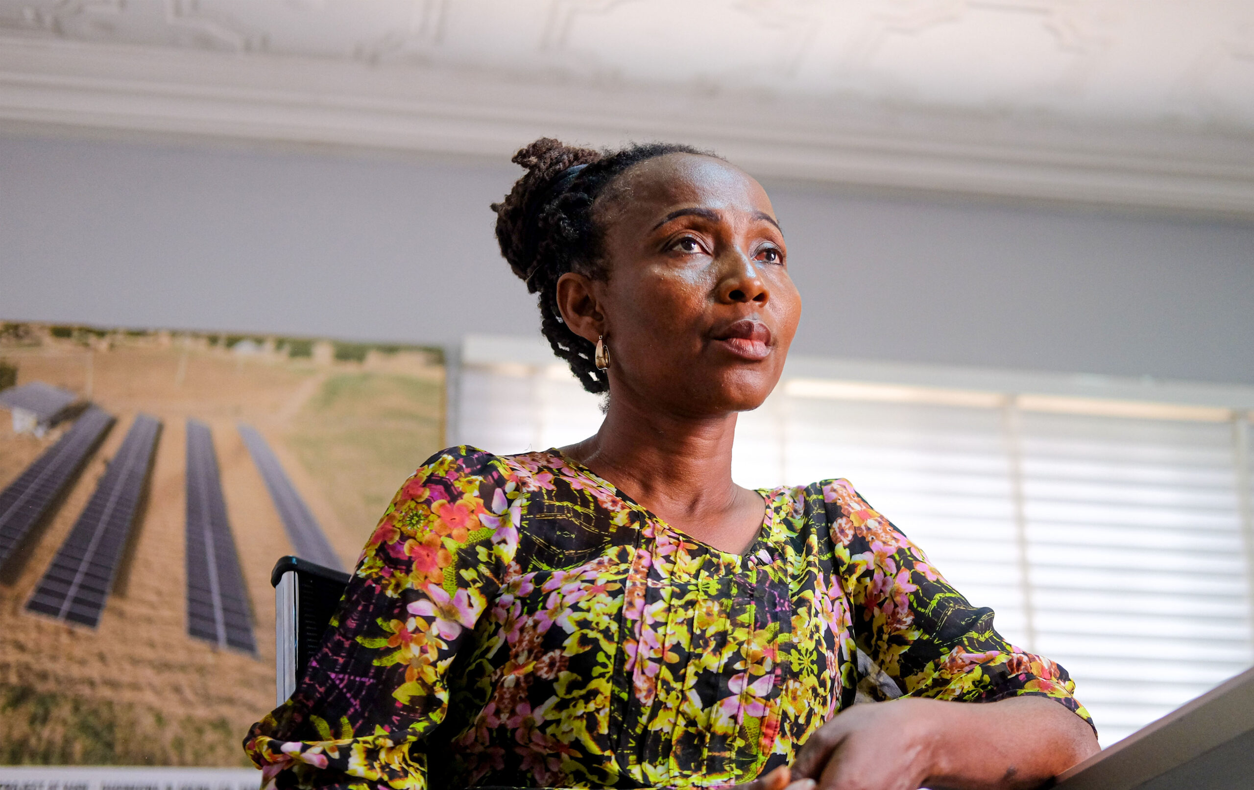 Anita Manuel, an entrepreneur and contractor during an interview with bird story agency at CITEC Estate by Jabi-Airport Road bypass, FCT Abuja, Nigeria on April, 1, 2026. Photo: Jerry Ogbe, bird story agency