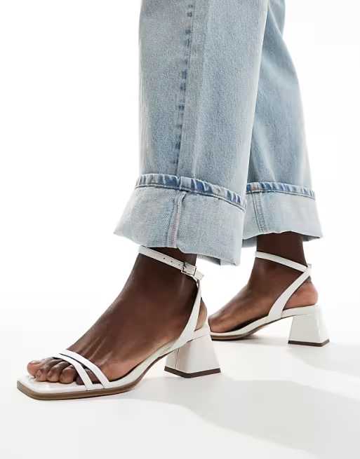 White Heeled Sandals