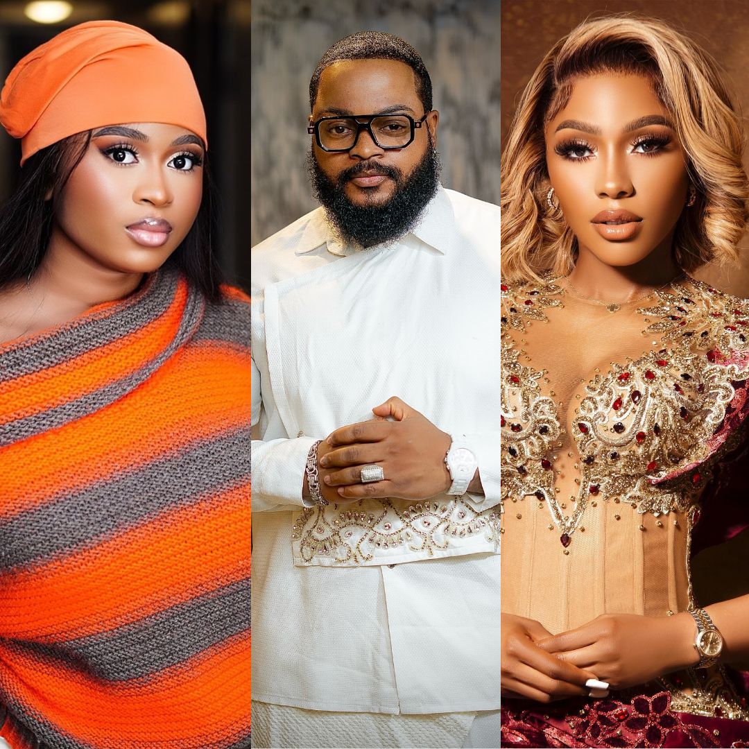 Past Big Brother Naija winners Imisi Ayanwale, Whitemoney Onou, and Mercy Eke.