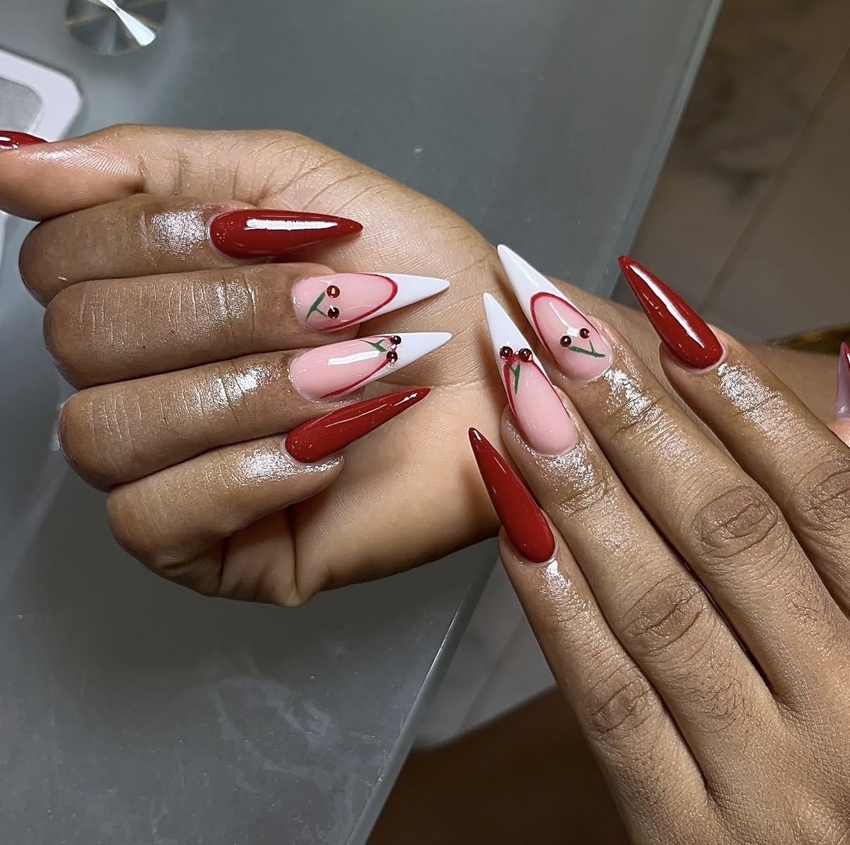 cherry-red-nail-designs-summer